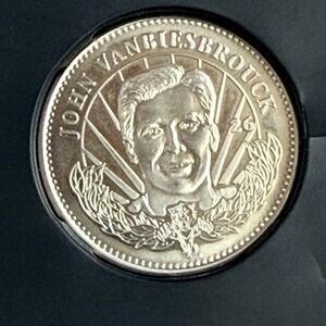Pinnacle Mint John Vanbiesbrouck Hockey Coin Silver 1996-97 NHL Vintage Florida